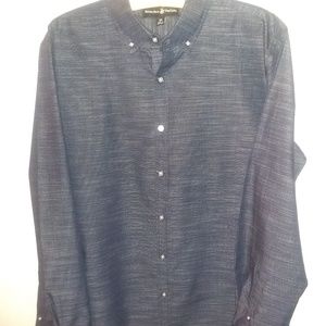 Black & silver Button down shirt